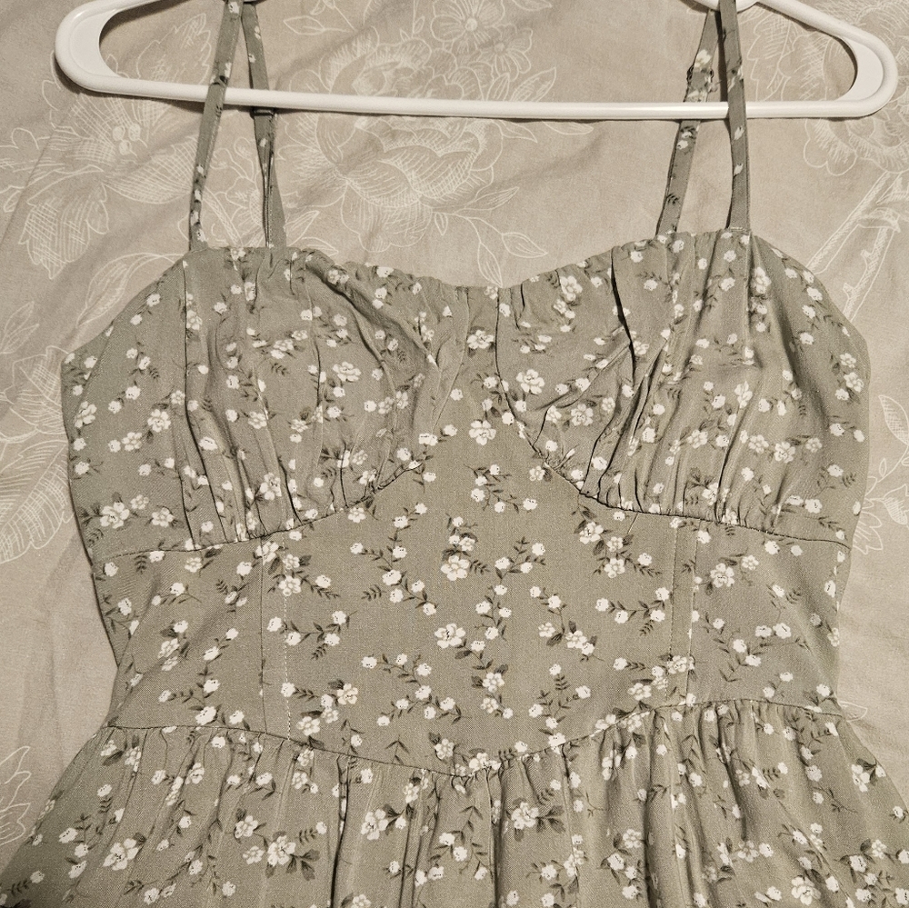 Hollister | Sage Green Corset Dress